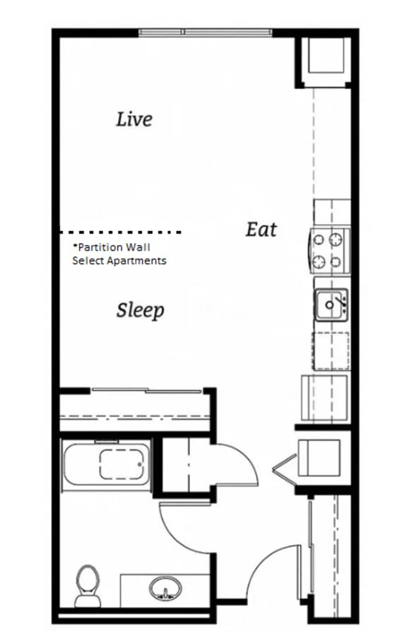 Studio, 1 & 2 Bedroom Apartments in Portland Cook Street Apartments